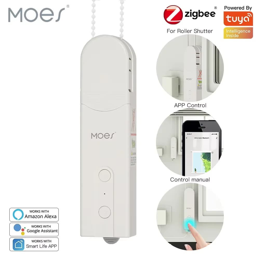 ZigBee Smart DIY motorisierte Rollos/Sonnen Antriebsmotor Hub Tuya Smart Life APP Alexa Google Home Sprachsteuerung