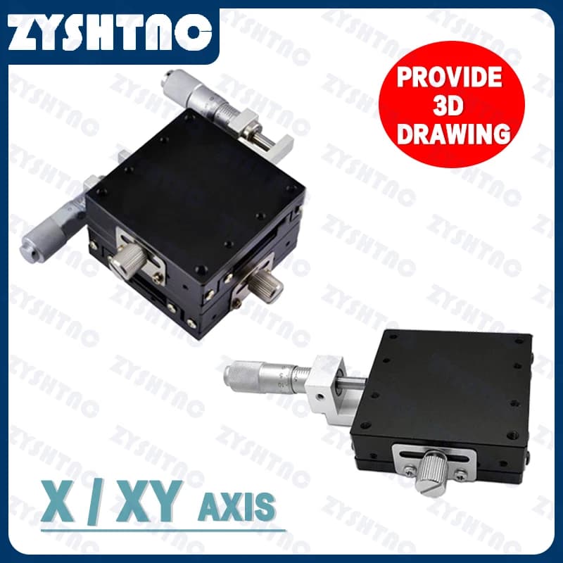 X-Achse XY-Achse LGX40/60 LGY40*40 60*60 Knopf Mikrometer Schiebetisch Führungsschiene Typ Plattform Manueller Verschiebung Schiebetisch