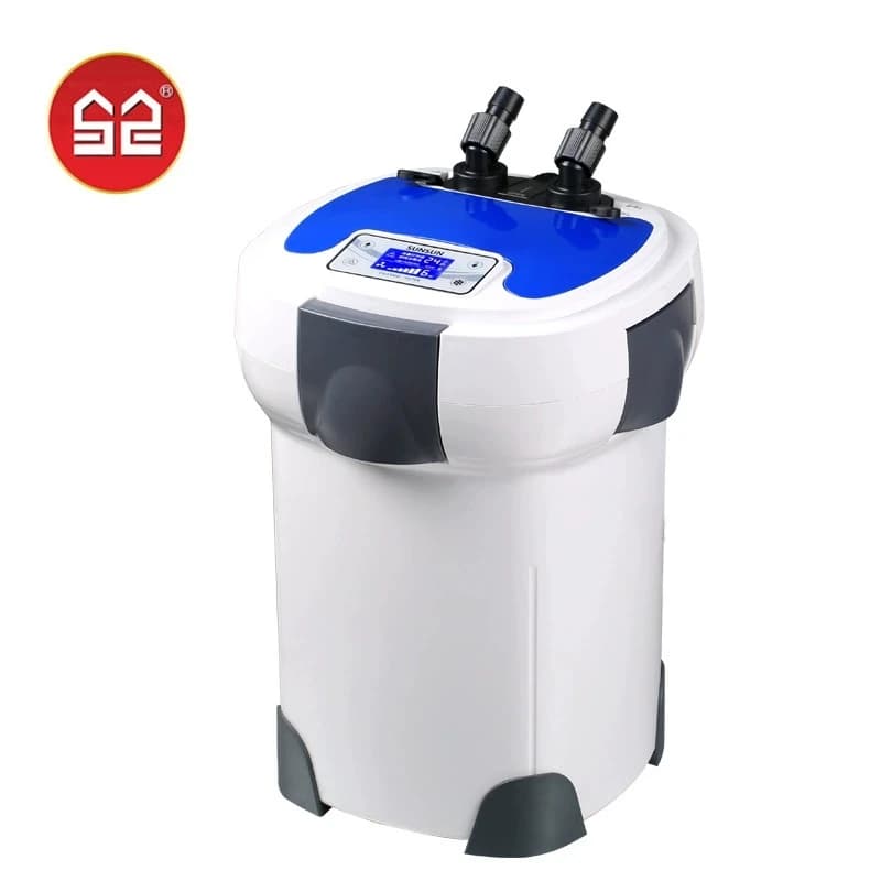 1200–3000 l/h SUNSUN HW-3000 LCD-Display, 4-stufiger externer Kanisterfilter mit 9 W UV-Sterilisator für Aquarien, verstellbar