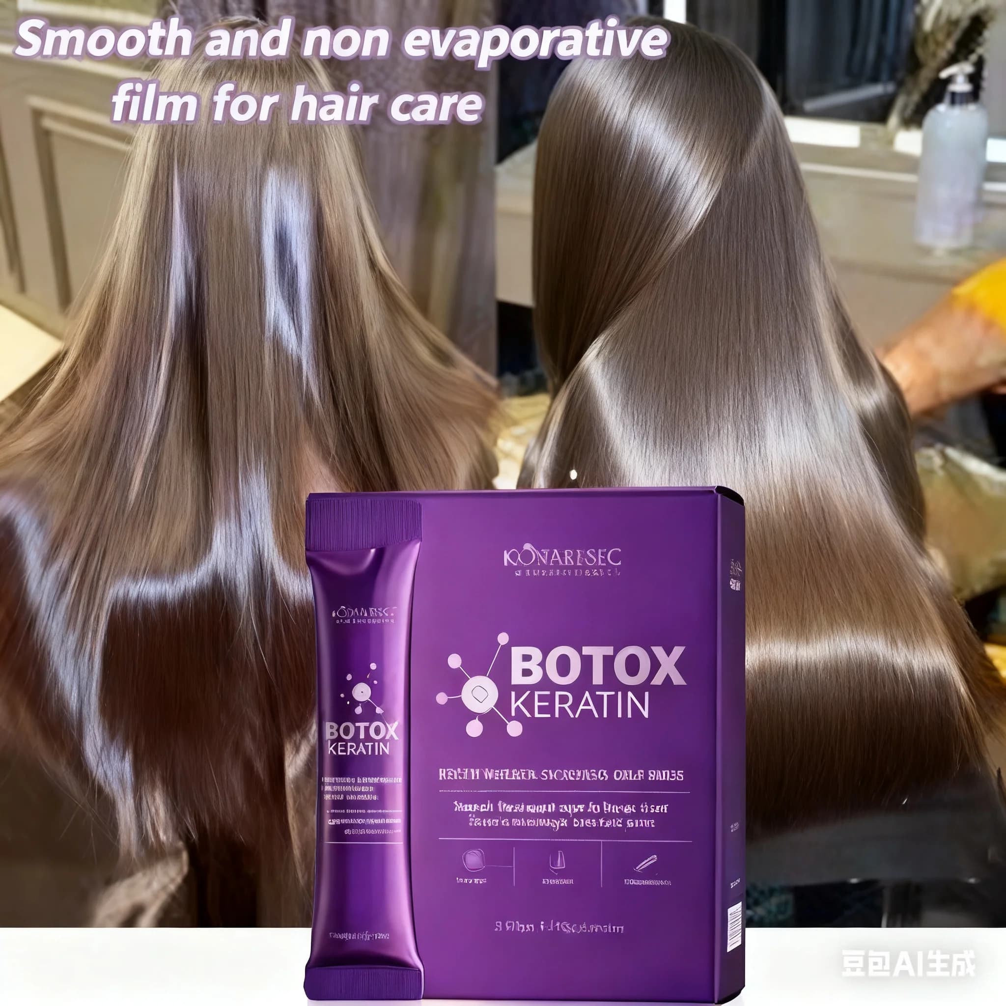 Keratin-Haarmaske, 5 Sekunden Reparatur für geschädigtes, krauses Haar, weich, glatt, glänzend, nährend, tiefenwirksam feuchtigkeitsspendend,