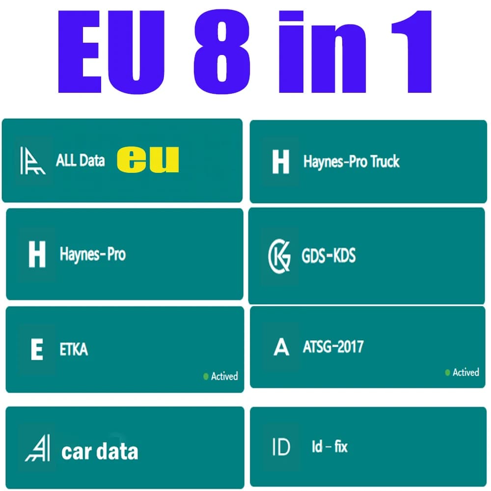 Alldata EU 2027 Vollversion Offline-Software Alle Fahrzeugdaten Online-Konto Funktionierender Login und Online-Nutzung für Autosoft