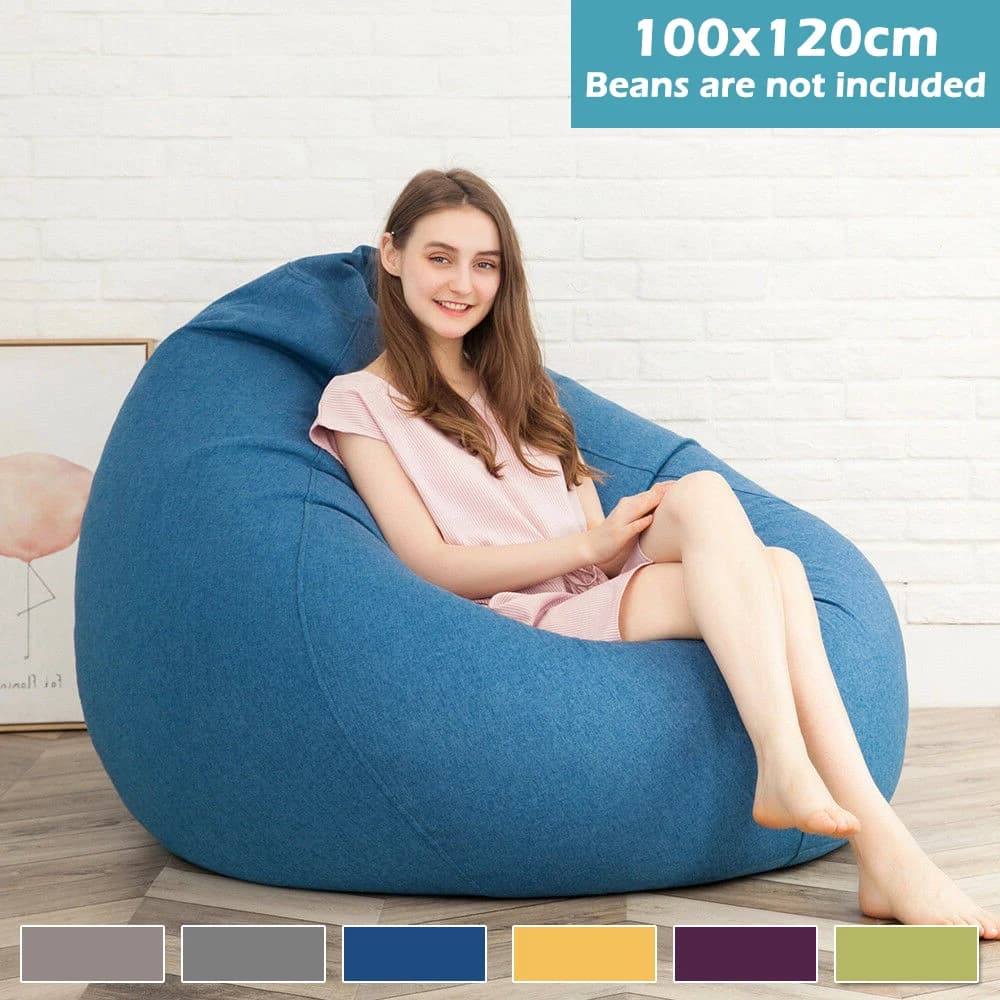 Faule Sofas decken Stühle ohne Füllstoff Erwachsene Sitzsack Stuhl Couch Wohnzimmer Schlafzimmer nach Hause Tatami Liege Sitz