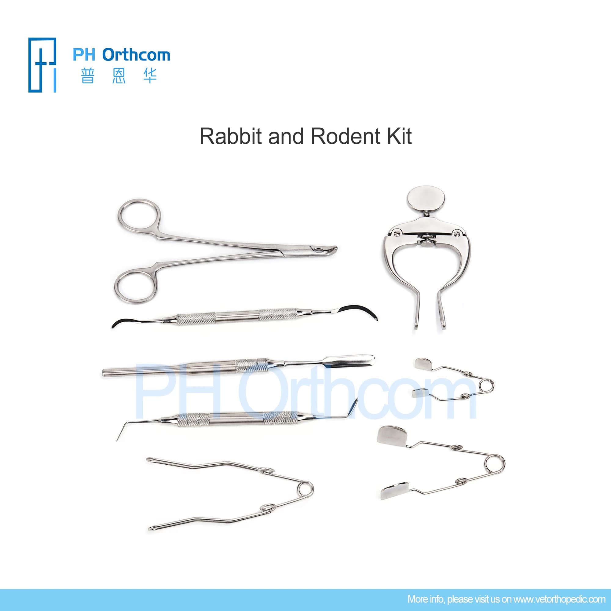 Nagetier-Zahninstrumente-Set, Kaninchen- und Nagetier-Werkzeug-Set, veterinärmedizinische Versorgung und Ausrüstung, chirurgische Instrumente,