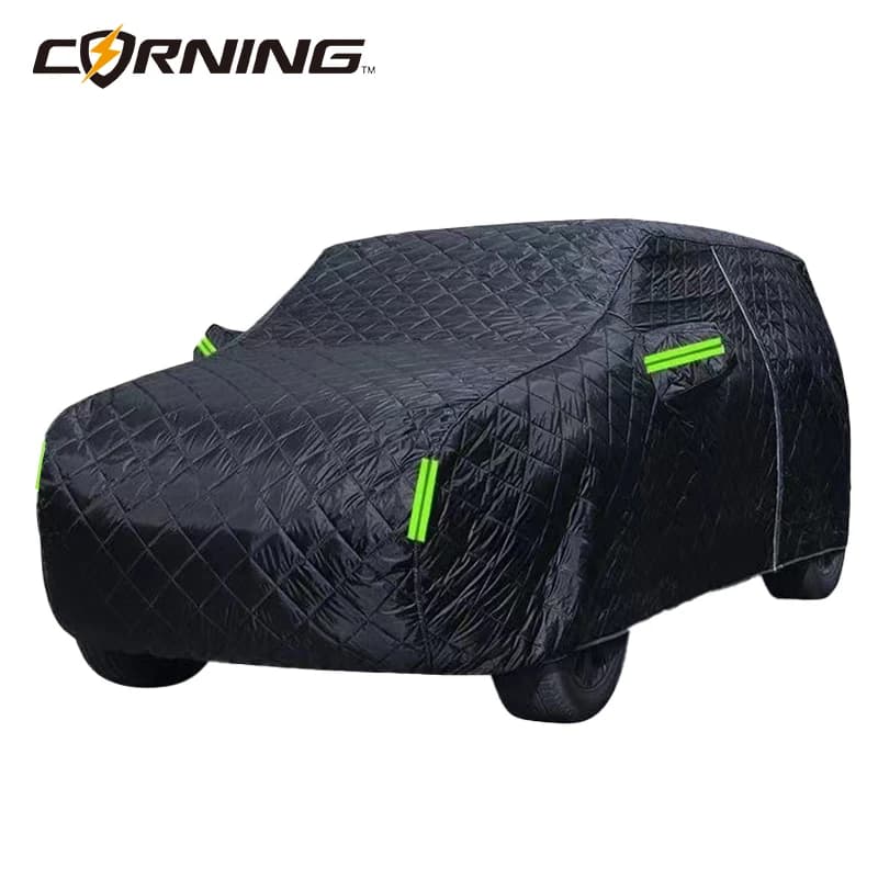 Autoabdeckungen Winter Warme Autoabdeckung Für Sonne Und Regen Schutz Schnee Hagel Prävention Full Wrap Auto Mäntel Baumwolle Fleece Verdickt