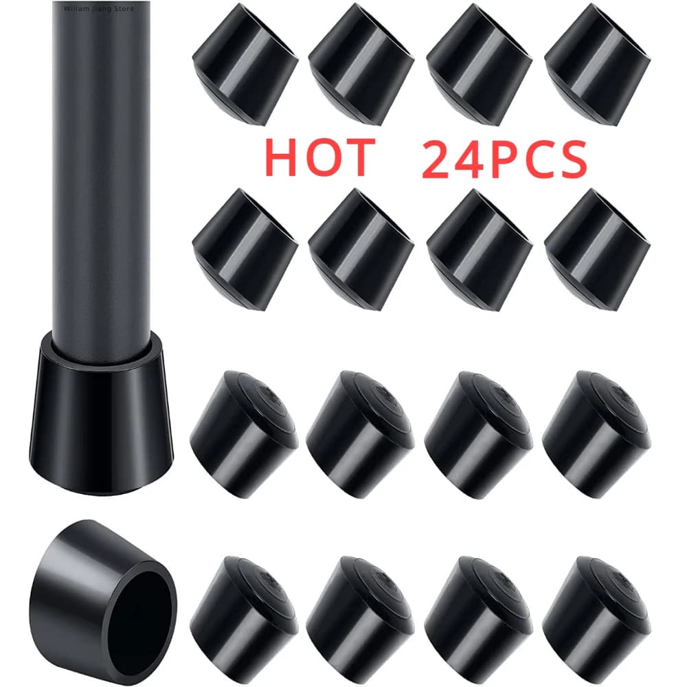 Runde Gummi Stuhl Bein Pad 10/12/14/16/20/25mm Möbel Bein Tisch End Stecker PVC Stille Anti-rutsch Boden Schutz Kappe Fuß Abdeckung