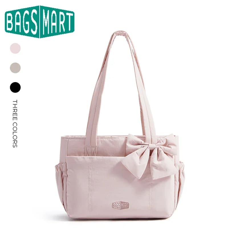 BAGSMART Einkaufstasche, universitätsgepolsterte Umhängetasche für Damen, große Kapazität, Reisehandtasche, tägliche Damentasche für den