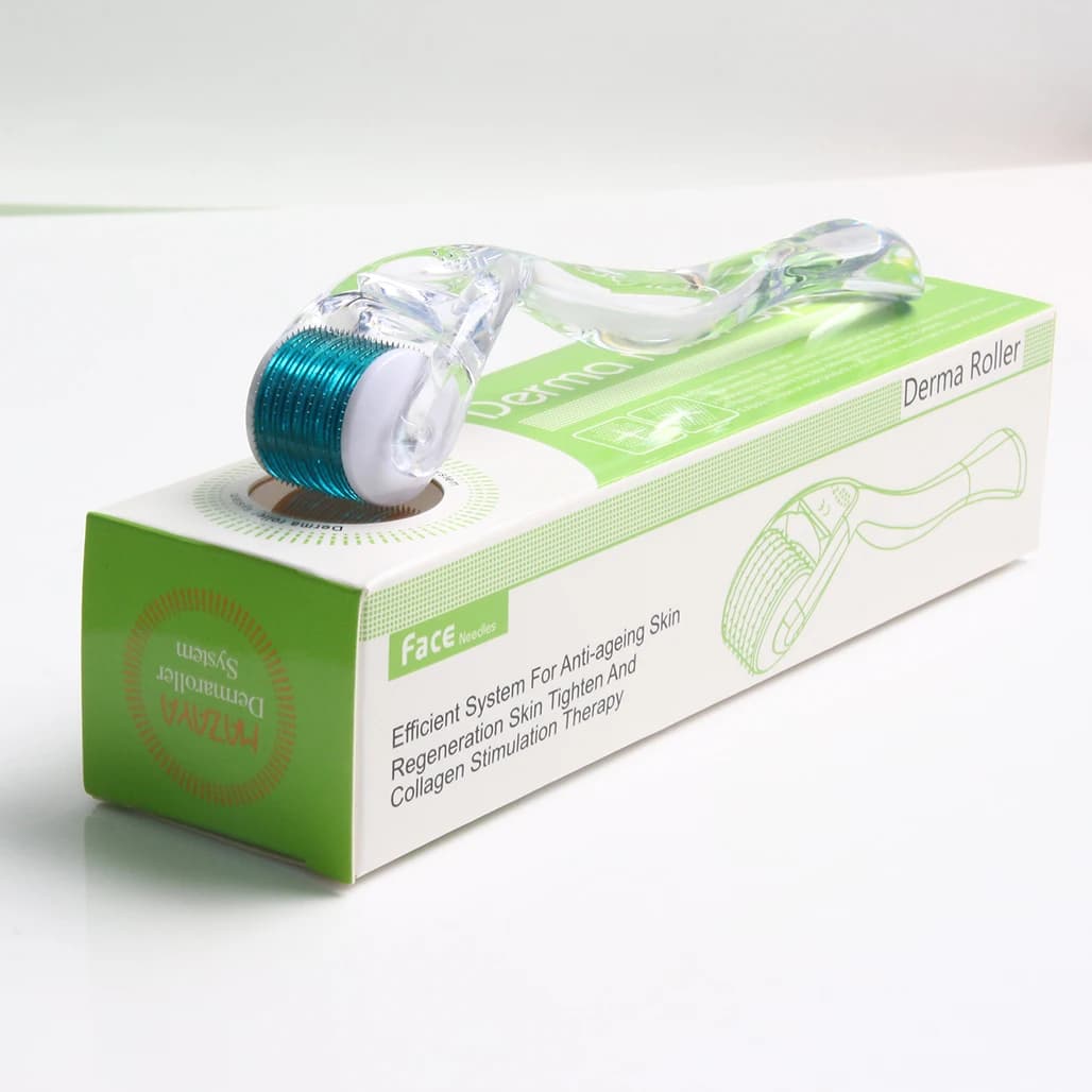 Derma Roller System 540 Nadeln für Haare und Hautpflege, transparent, blau, 1/5 Stück Kopfhaut-Nadelwerkzeug für die Schönheitstherapie