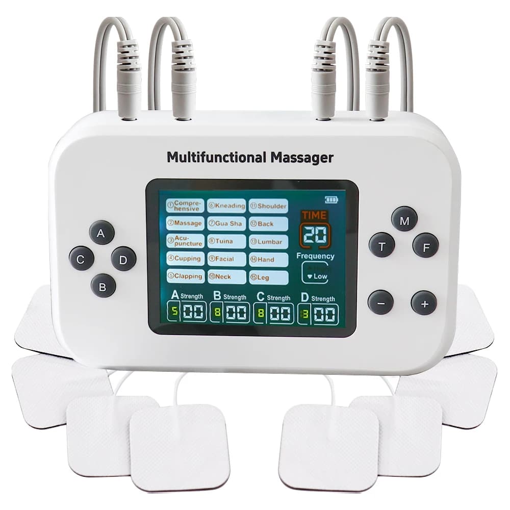 EMS Elektrischer Muskelstimulator TENS-Gerät Elektrostimulator Pulsmassagegerät Wiederaufladbar Ganzkörperpflege Muskelentspannungsgerät