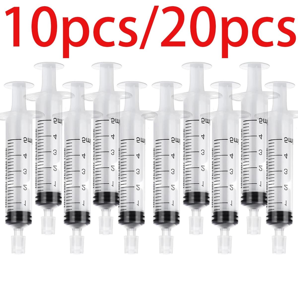 10/20 Stück 5-ml-Spritze aus Kunststoff, Parfüm-Spender, Werkzeug zum Nachfüllen von Kosmetika für die quantitative Verteilung von nachfüllbaren