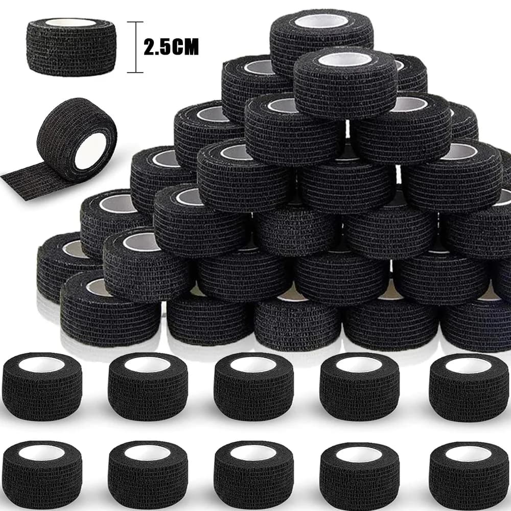 96/48/5/1PCS Tattoo Grip Abdeckung Wrap Wasserdicht 2,5 CM Elastische Bandage Bänder Selbst-klebe Tattoo Bandage Finger Handgelenk Schutz