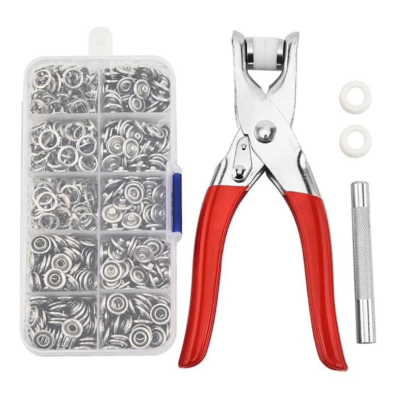 Druckknöpfe, Knöpfe, Zangen-Set, Druckknöpfe, Werkzeug, Nähen, Knöpfe, Druckknöpfe, Druckknöpfe, zum Einbau von Kleidertaschen