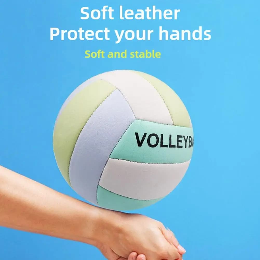 Volleyball der Größe 5 mit Soft-Touch-Oberfläche – PVC-Volleyball für Training, Wettkampf, Strand- und Hallensport, langlebig und mit hoher