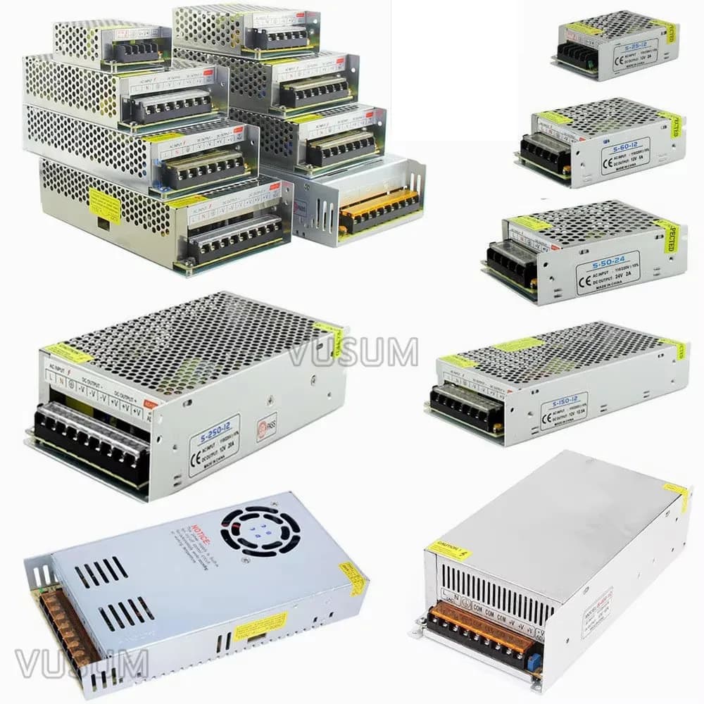LED-Adapter-Netzteil SMPS AC 110 V 220 V auf DC 5 V 12 V 24 V 36 V 48 V 1 A 2 A 3 A 5 A 10 A 20 A 30 A 40 A 50 A 60 A Schaltnetzteil