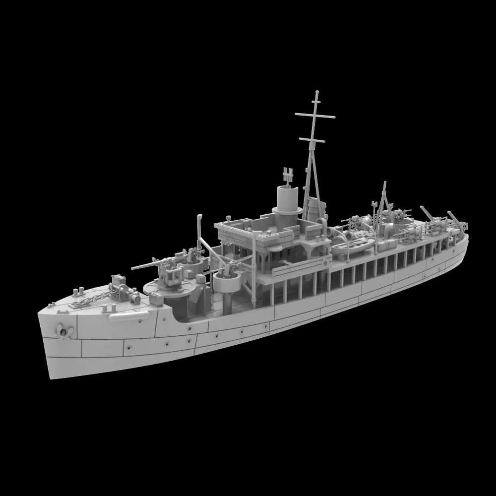 HMS Greet Britannia Isles Class Armed Trawlers Liscomb RHWS015 1/1250 1/350 1/700 1/200 1/144 Militärmodellbausatz Wasserlinie
