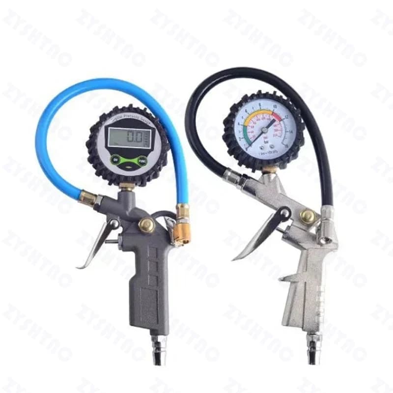 0-220/0-16BarPsi Auto Reifen Manometer Druck Pistole Typ Für Luft Kompressor Auto Motorrad SUV Inflator pumpe Reifen Reparatur Werkzeug