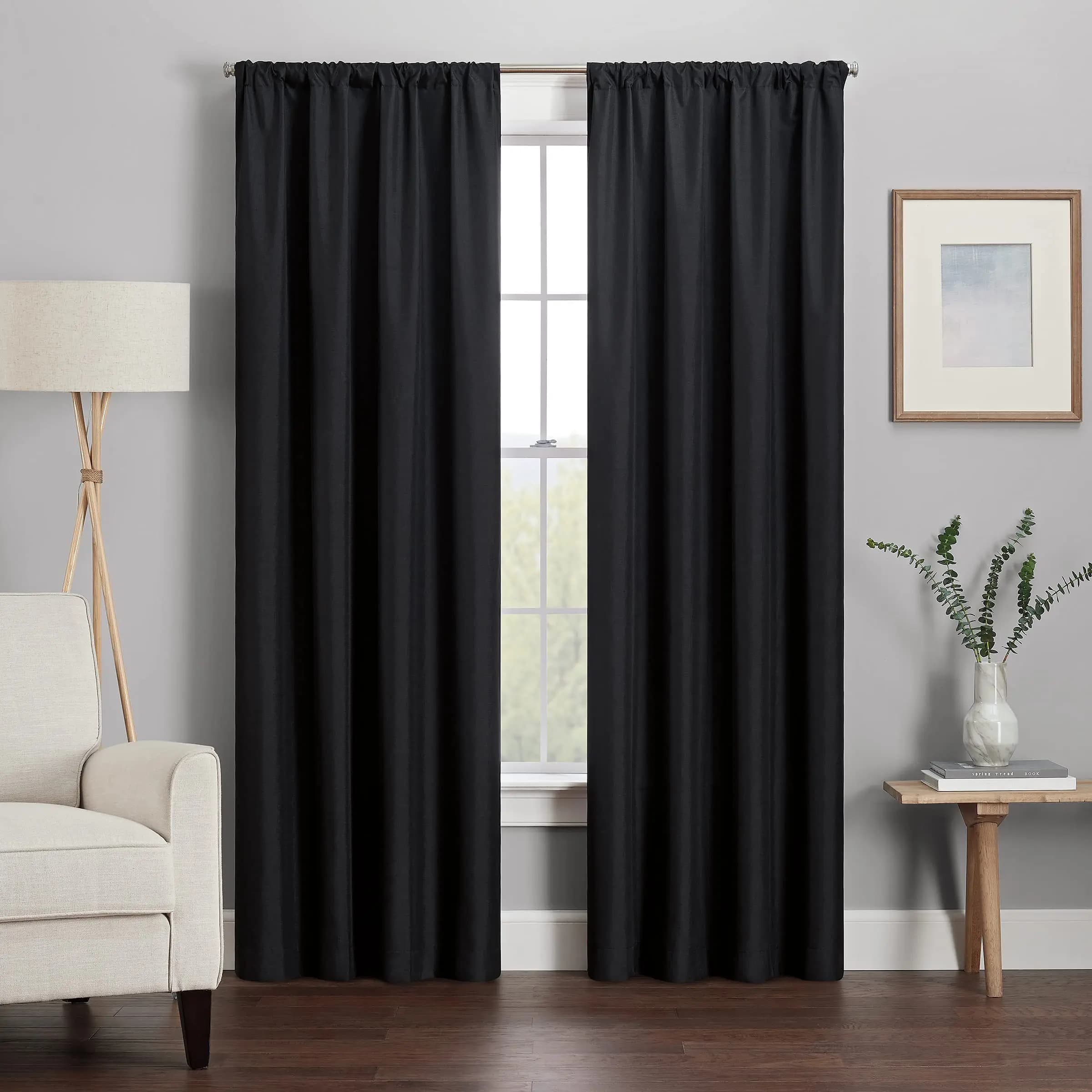 Verdunkelungsvorhang, Jalousien, Stangentasche, Fensterbehandlung, ideal für Wohnzimmer, Schlafzimmer, Küche, Badezimmer, Zuhause, Zimmervorhänge,