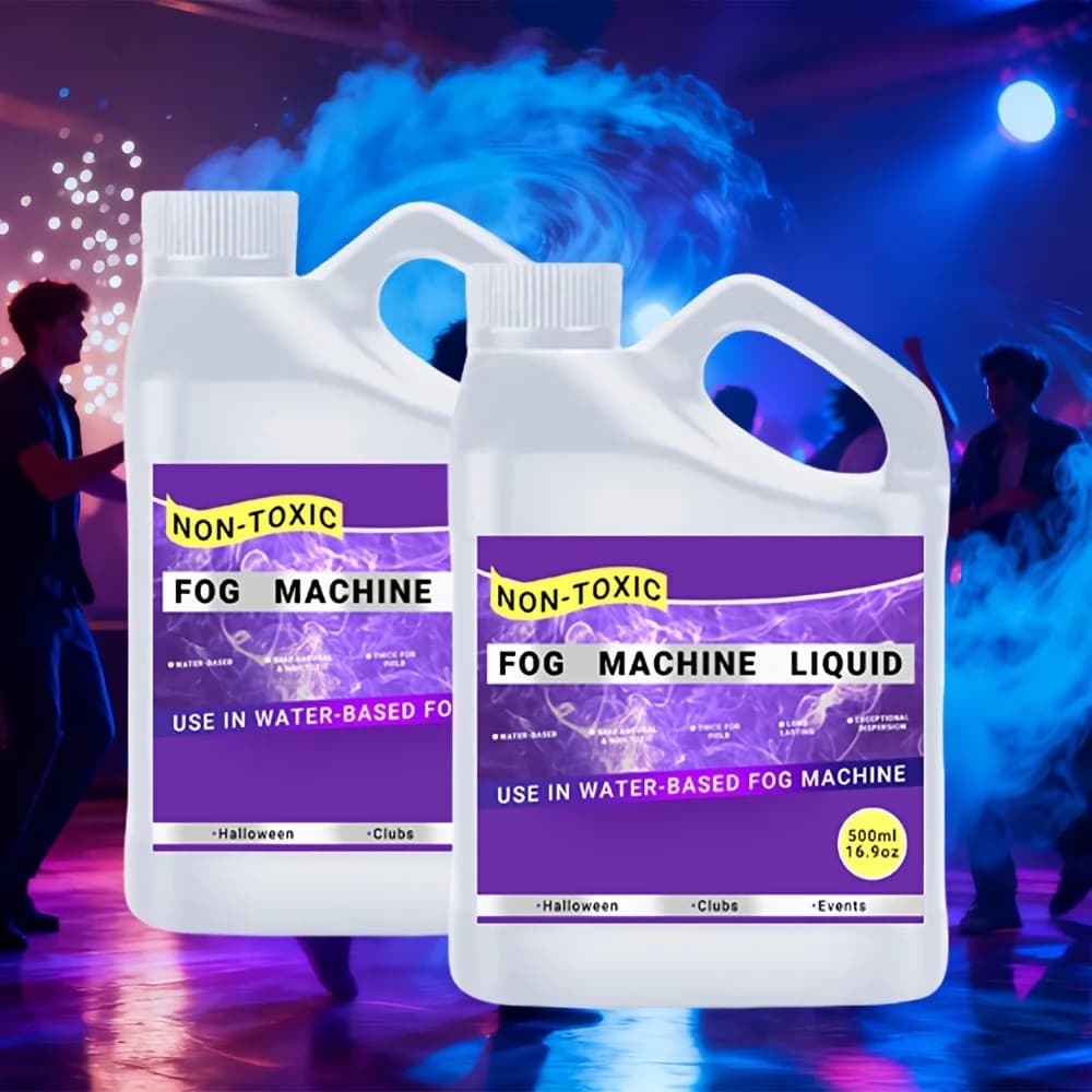 500/1000 ml Nebelmaschinenflüssigkeit, langanhaltend, geruchlos, wasserbasiert, für 400 bis 1500 Watt Maschinen, für Barpartys