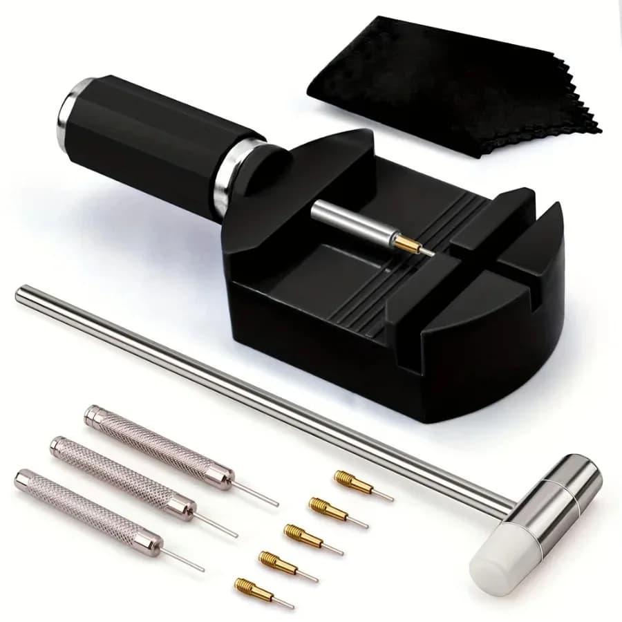 Werkzeugsatz zum Entfernen von Uhrengliedern, Werkzeugsatz zum Entfernen von Uhrenarmbändern, Kettenstift-Entferner, Reparatur-Werkzeugsatz für die