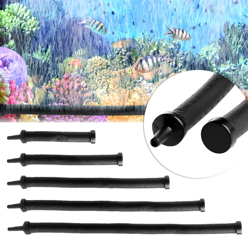 Aquarium Luftpumpe Sauerstoff Luftblase Rohr Belüfter für Aquarium Wasserlandschaft Biegbare Luft Stein Rohr Streifen Diffusor Zubehör