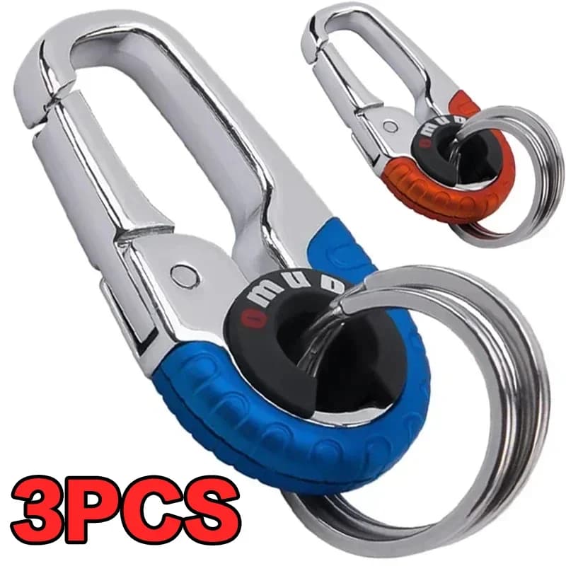 Schlüsselanhänger-Schnalle für Männer, Edelstahl-Schlüsselanhänger, Schlüsselanhänger, Haken, Outdoor-Karabiner, Klettern,