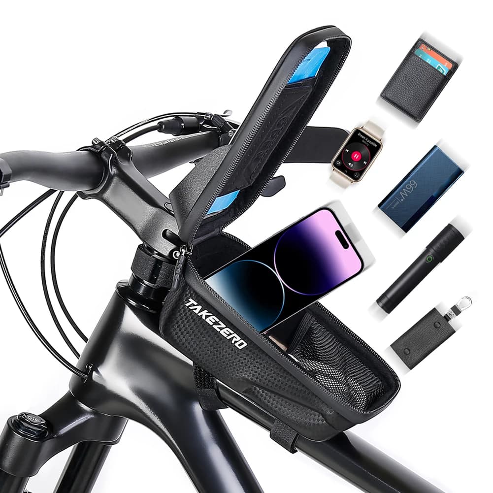 Fahrrad tasche wasserdichte Touchscreen-Fahrrad tasche Fahrrad front Handy halter Tasche 4,7-6,8 Zoll Handy hülle Fahrrad zubehör