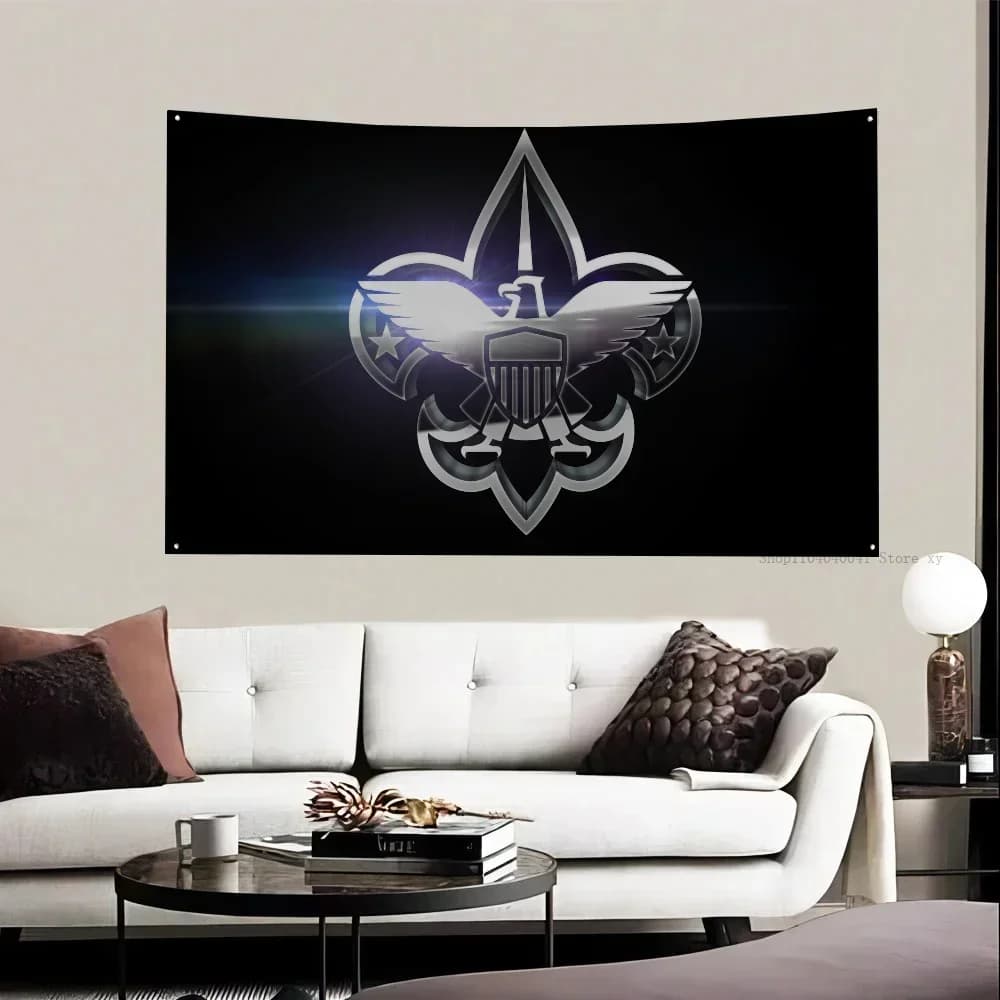1 Stück JUNGE SCOUT Flagge Flaggen und Banner Vierloch Polyester Outdoor Dekor Raumästhetik