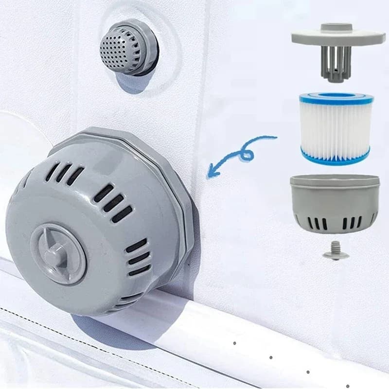 1/2/4 Stück Schwimmbad-Filterkartusche als Ersatz für Bestway Flowclear Größe VI SI Filter Lay-Z-Spa – Miami Vegas Palm Spring