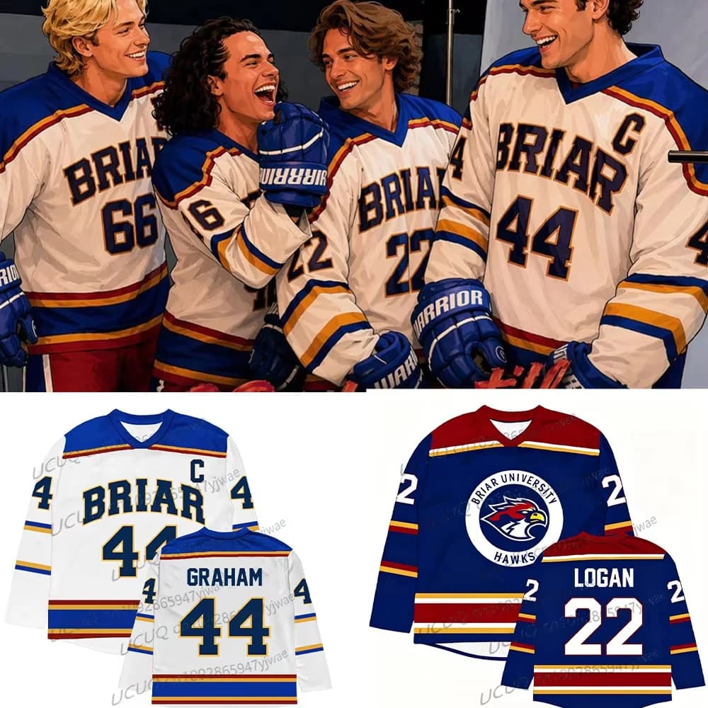 2026 Off-Campus TV-Serie Briar University Eishockey-Trikot Graham Logan Di Laurentis Tucker Merchandise Shirt Herren Damen T-Shirt Fans