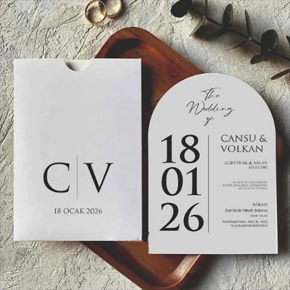 Benutzerdefinierte Einladungsumschlagtasche und Einladung für Hochzeit, Verlobung, Quinceanera-Geschenkkarte, 50 Stück