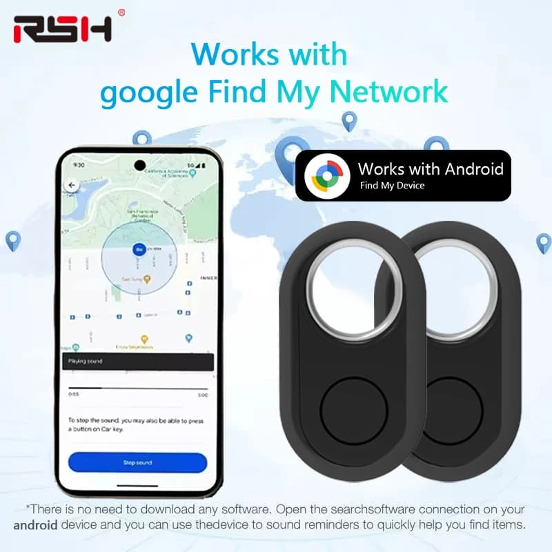 GPS-Tracker für Samsung Android Tracker Funktioniert mit Google Find My Bluetooth Locator Finder Global Positioning Anti-Lost Smart Tag