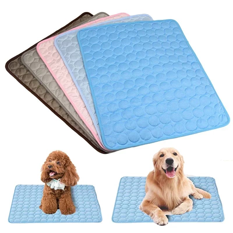 Sommer-Kühlmatte für Haustiere, Hundedecke, Katzenmatte, Sofa, atmungsaktives Haustierbett, waschbare, selbstkühlende Katzen-Eismatte,
