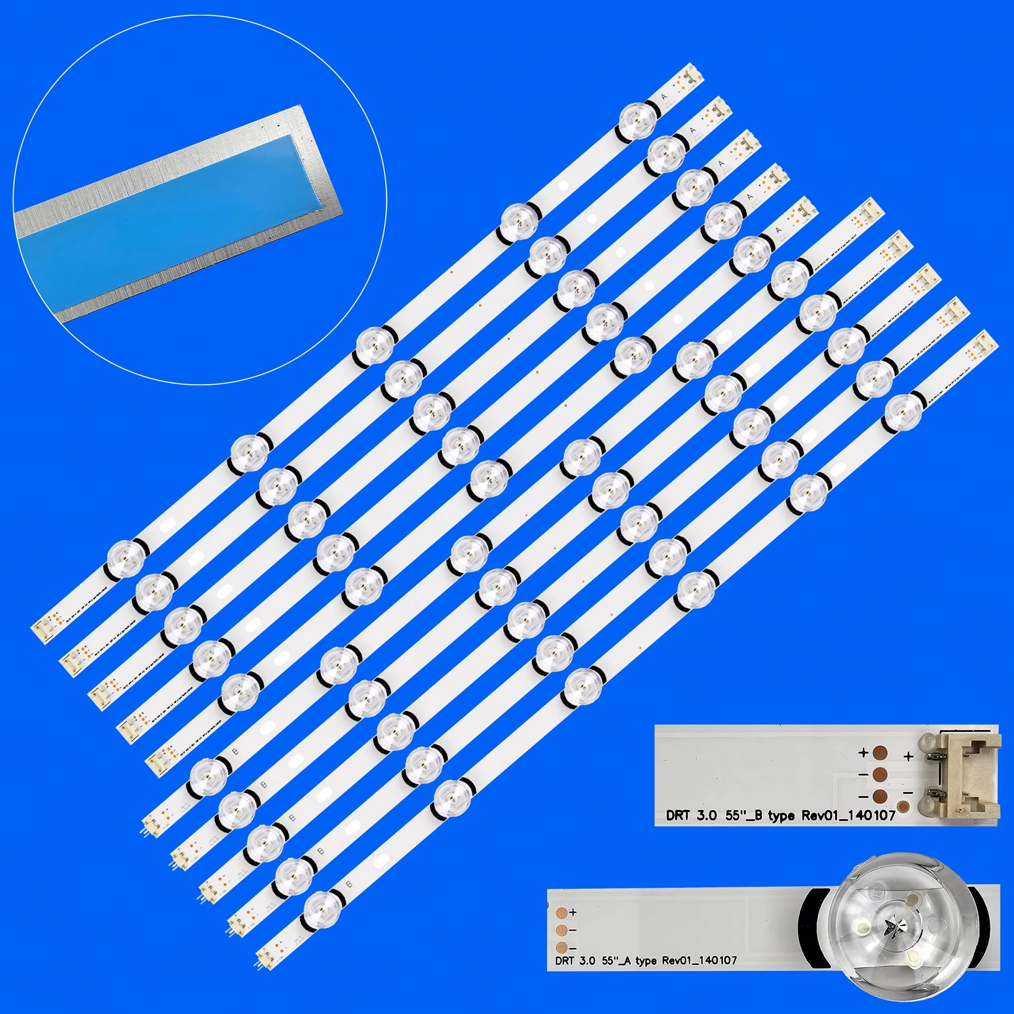 NEUE LED-Streifenleiste mit voller Hintergrundbeleuchtung, 55'DRT3.0 55LB650V 55LB630V 55LF650Y 55LF5610 55LF580V 55LF5800 55LB630V 55LB6300