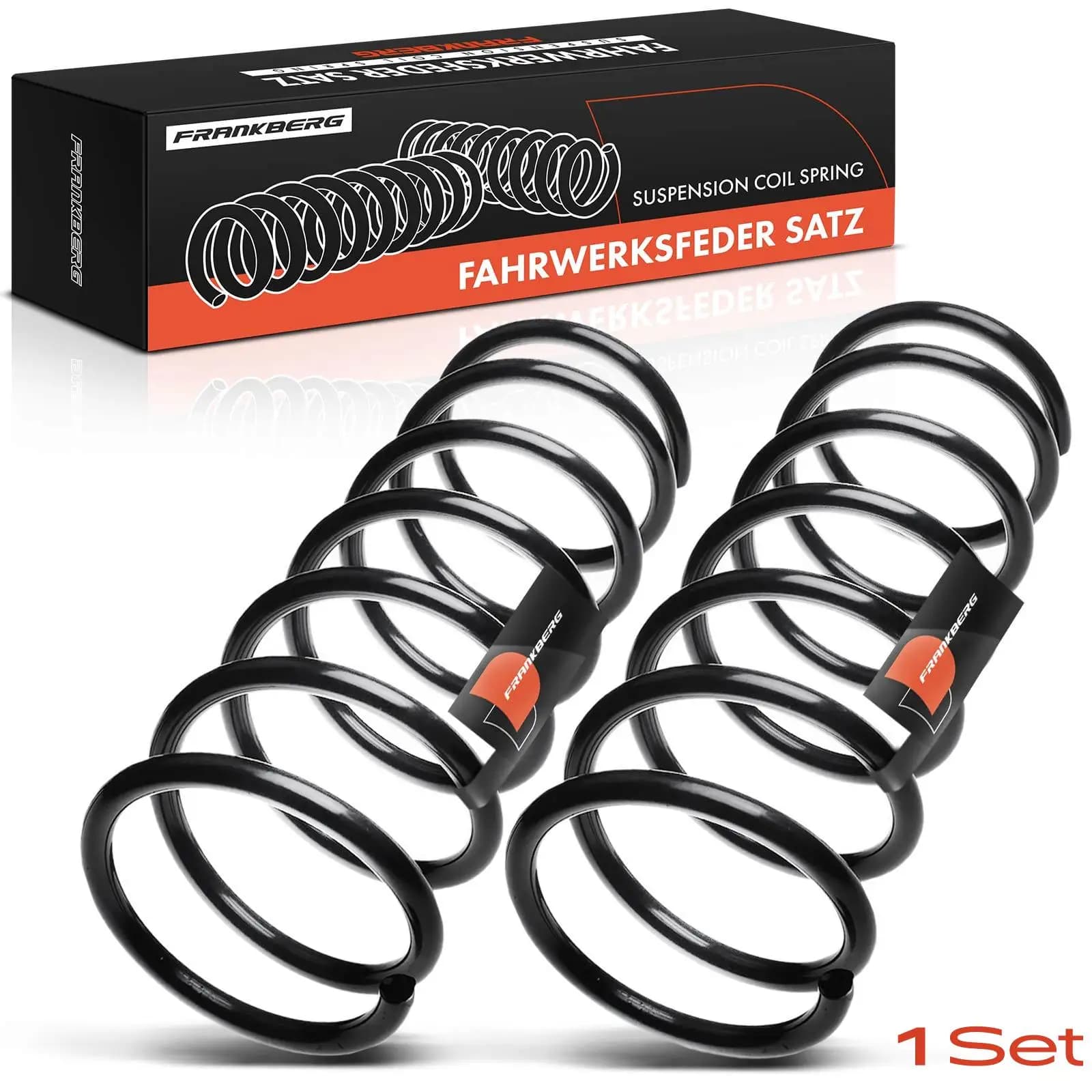 Frankberg 2x Fahrwerksfeder Vorderachse für BMW 6er E24 2.8L 3.2L 3.4L 1977-1989 31331126025 31331134185 31331126026 RA1092