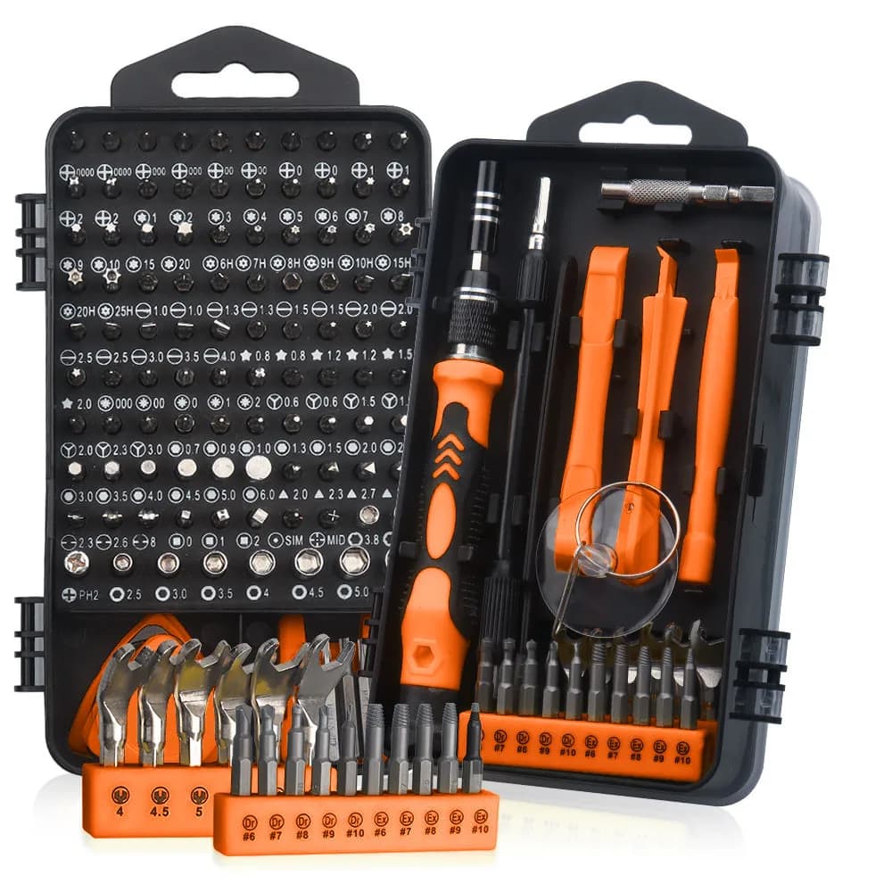 Präzisions-Schraubendreher-Set mit Gehäuse, 33/122/140 in 1, magnetisches kleines Schraubendreher-Set zur Reparatur von Computer, PC, Mobiltelefon,