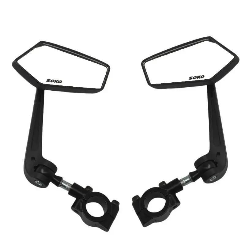 Universal Fahrrad Lenker Spiegel Motorrad Rückspiegel HD Weitwinkel & 360° °   Rotierender Motorradspiegel mit Rückvisier