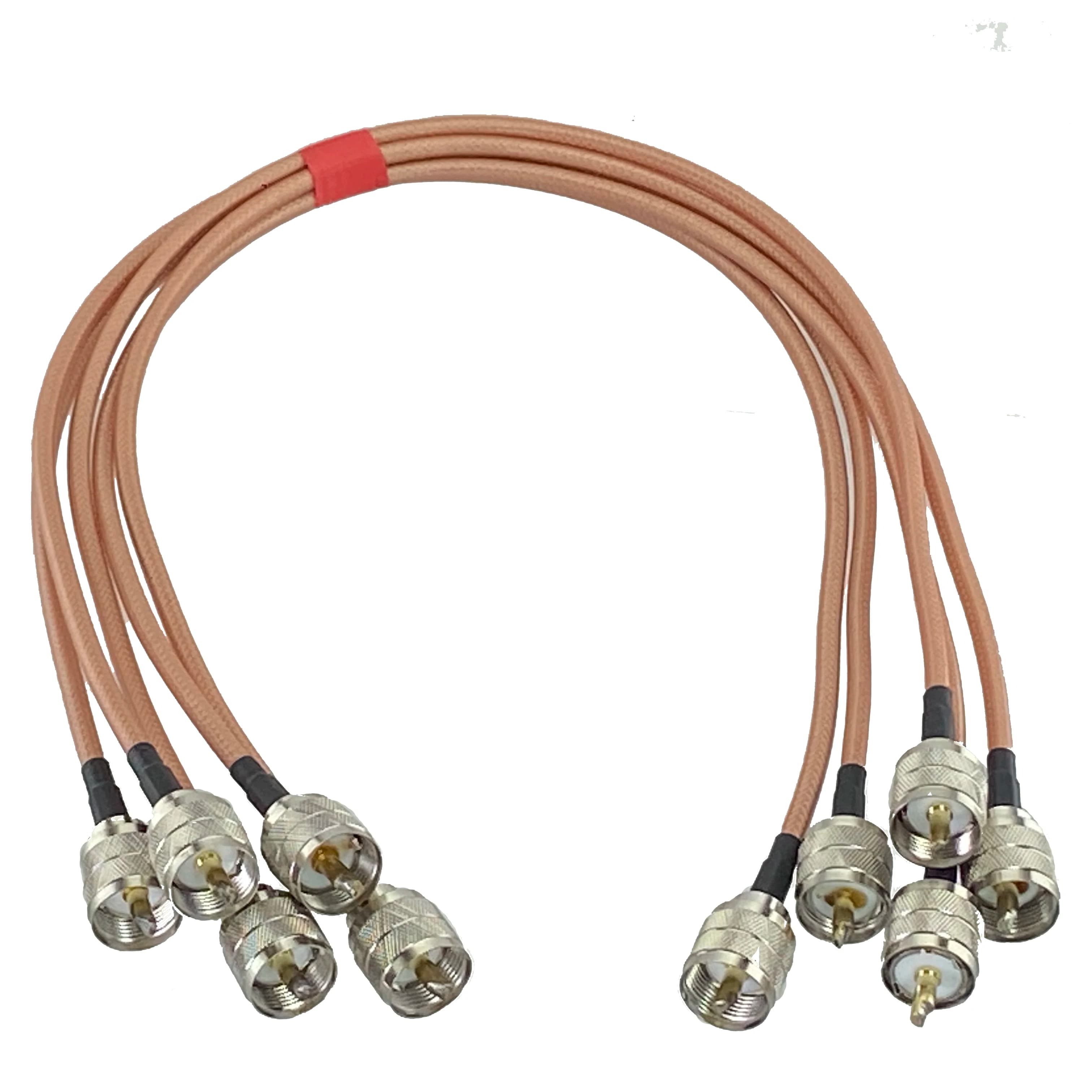 RG400 Doppel UHF PL259 Stecker auf PL259 Stecker Crimp Stecker RF Pigtail Coax Jumper Kabel Draht terminal 6 zoll ~ 10FT