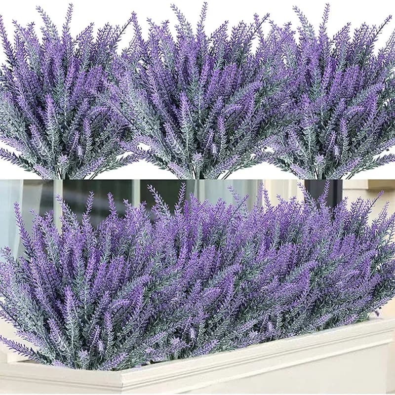 Ein Bündel von Provence Lavendel Kunststoff künstliche Blumen falsche Pflanzen Hochzeit Home Outdoor Garten Dekoration Tisch dekoration