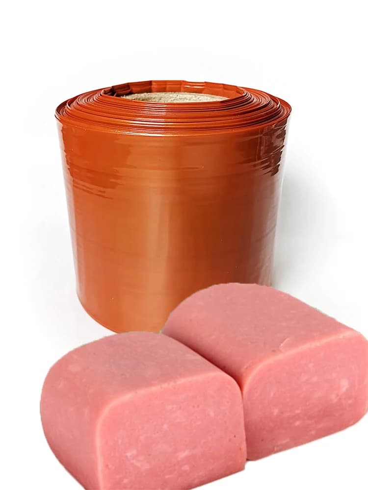 1-10M 120mm Großkalibrige Braune Kunststoff-Wursthüllen für Handgemachte Wurst, Fleisch, Schinken, Frühstückswurst-Zubereitung,