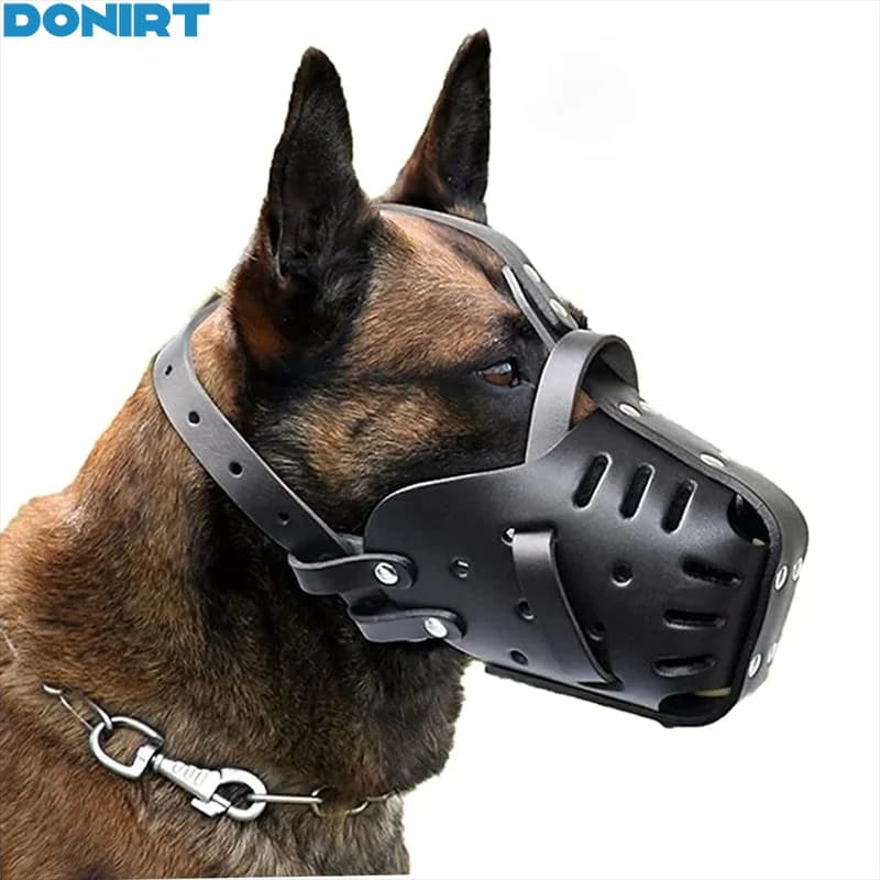 Leder Haustier Hund Korb Maulkörbe Deutscher Schäferhund Dobermann Anti Biss Hund Mund Käfig Hund Training Verteidigung Masken für kleine/große