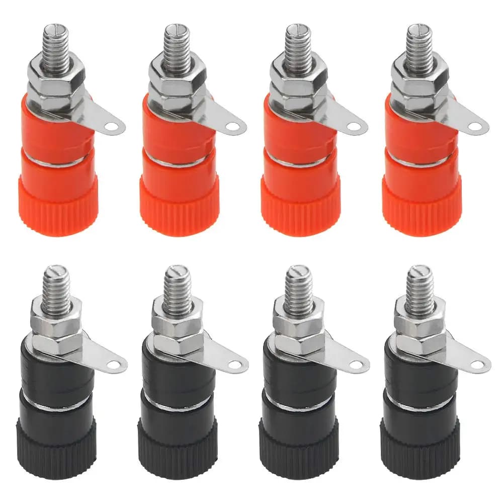 10 Stück verbindliche Pfosten Klemmen 4mm Bananen stecker Buchse 4mm Anschluss Anschluss für Verstärker Arduino