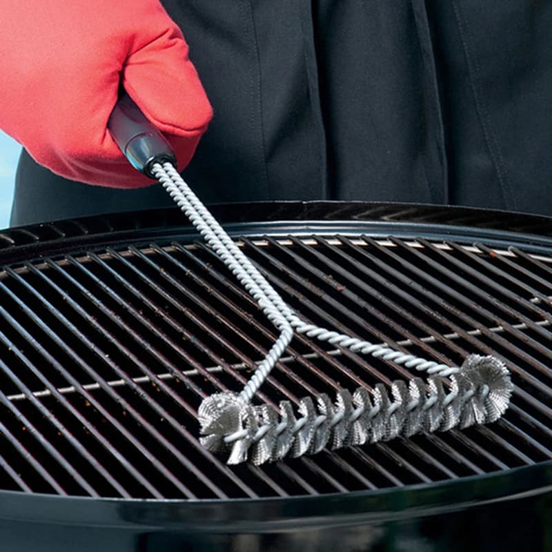 Barbecue Grill BBQ Pinsel Clean Tool Grill Zubehör Edelstahl Borsten Antihaft-Reinigungsbürsten Grill Zubehör