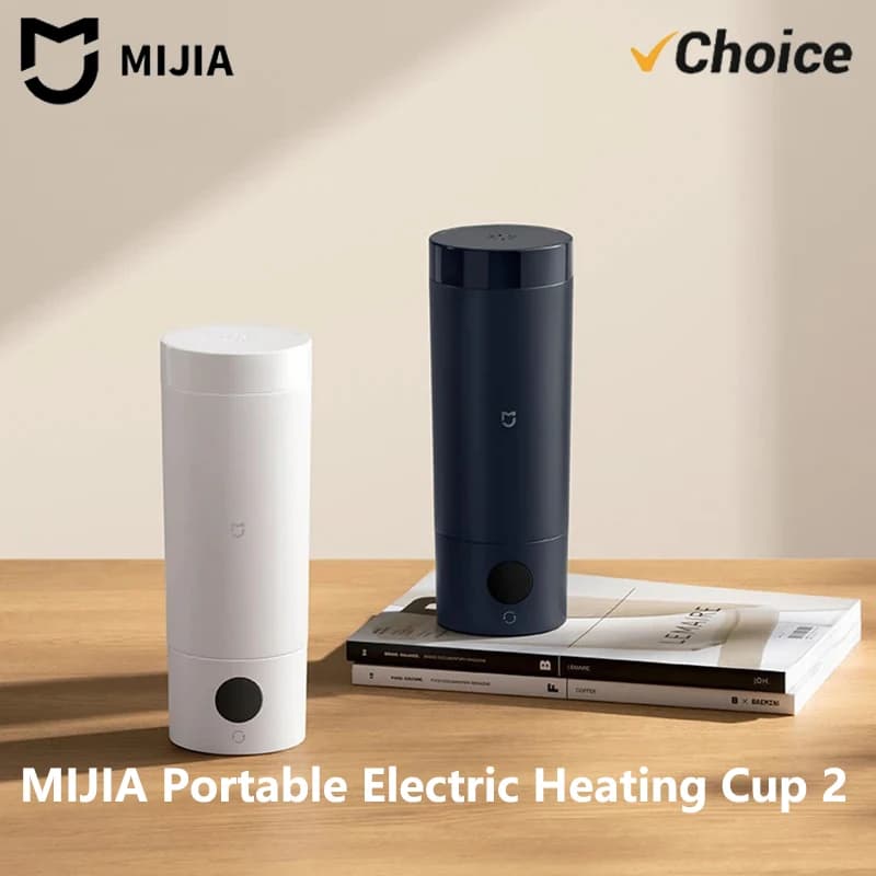 Original MIJIA Tragbarer Elektrischer Wasserkocher 2 Thermosbecher Schneller Wasserkocher 350ml Intelligenter Temperaturgesteuerter Isolierter