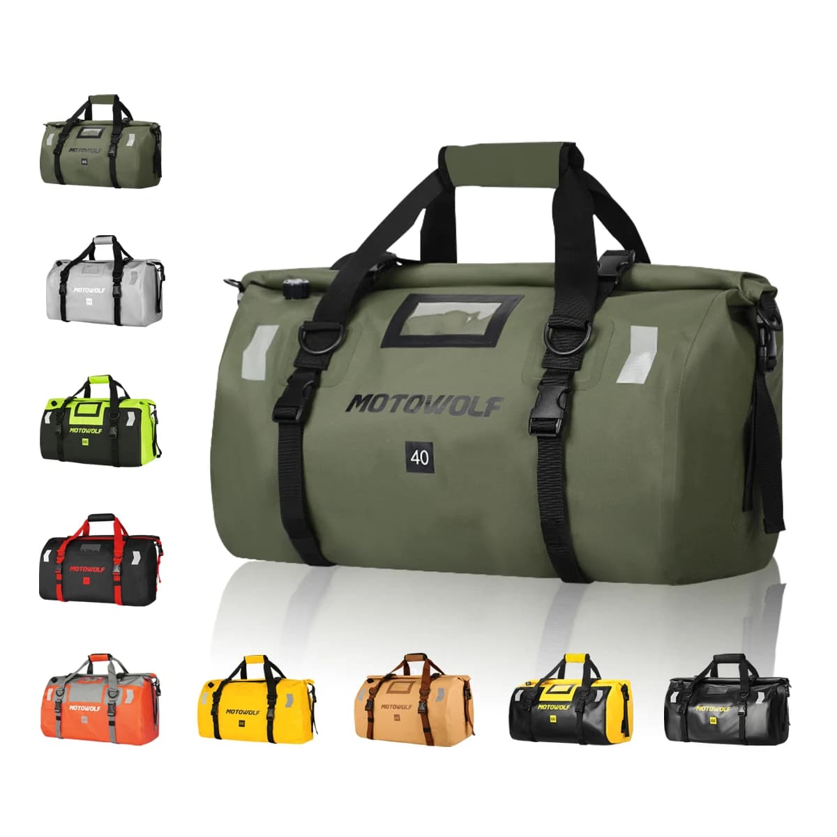 40L-66L Wasserdichte Reisetasche für Motorrad-Hecktasche, Reiten, Radfahren, Fitnessstudio, Kajakfahren, Bootfahren, Rafting, Angeln,
