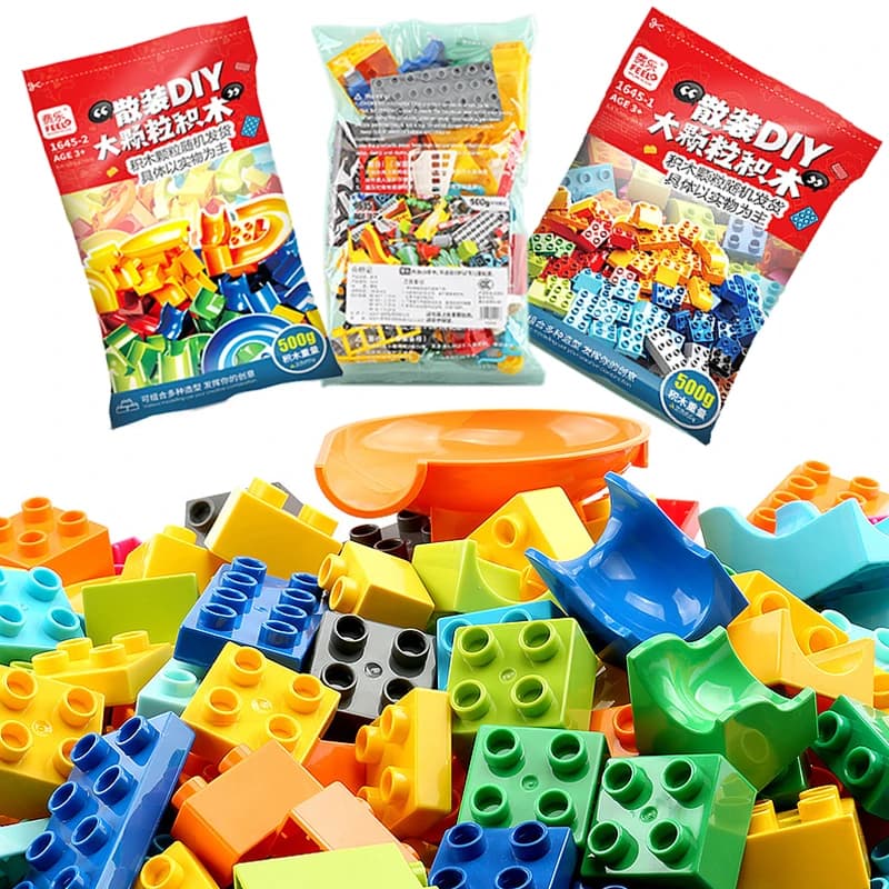 Groß Große Partikel Baustein Zubehör Tier Haus DIY Zusammengebaute Ziegel Kinder 3-6 Jahre Alt Lernspielzeug Und Geschenke