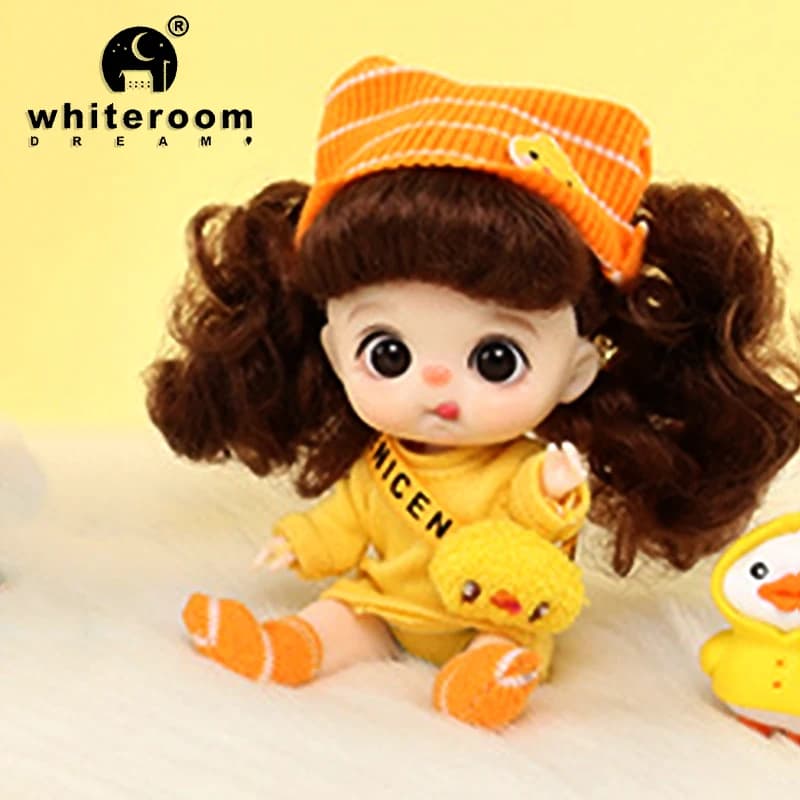 Mini-Taschen puppe Mädchen Spielzeug Geburtstags geschenk Weihnachts geschenke 12cm Lächeln überrascht Ausdruck niedlichen Tier Design Schlüssel