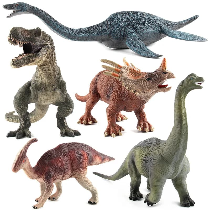 Dinosaurier Welt Triceratops Tyrannosaurus Spinosaurus Triceratops Rex Kunststoff Statische Dinosaurier Tier Modell Spielzeug Kinder Geschenk