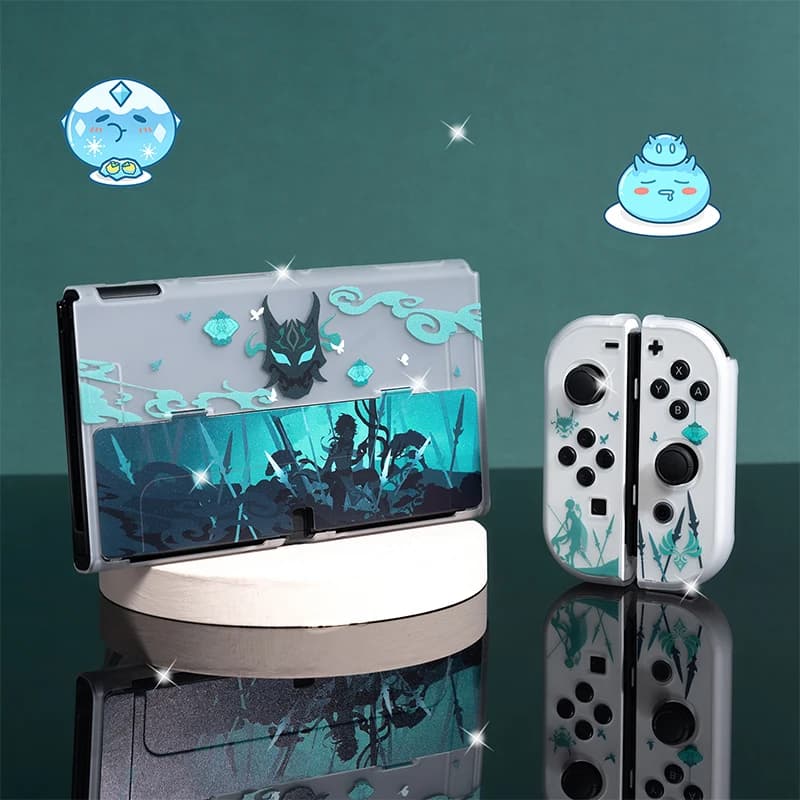 Anime Spiel Schutzhülle Shell für Nintendo Schalter OLED Transparent Hard Case Für Nintendo Schalter OLED Konsole Zubehör
