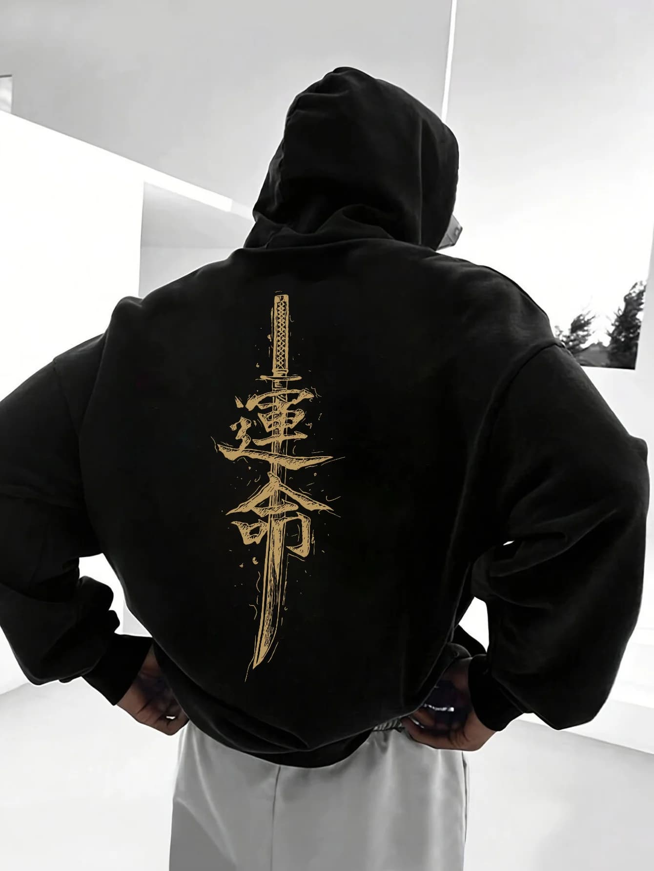 Koreanischer Stil Chinesisches Muster Unisex Hoodie Outdoor Street Trend Lässiger Sport Hip-Hop Frühling Herbst Winter Sweatshirt Kleidung