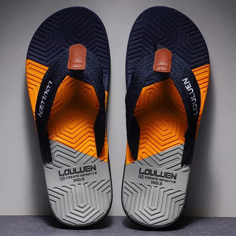Hochwertige Herren-Flip-Flops für den Sommer, Strand-Flip-Flops, Modische Atmungsaktive Casual-Strandpantoffeln für Herren, Sommer-Outdoor-Schuhe