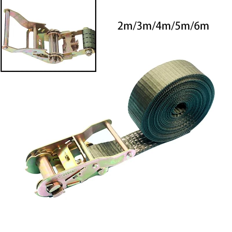 Pickup Truck Cargo Strap Spannseil Spanngurt Starker Ratschengürtel für Fahrzeug Dach Gepäck Tasche Zurrgurt 0,38 m x 2–6 m